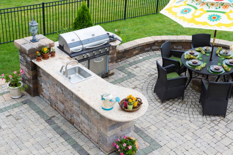 Outdoor Granite Counter Setup